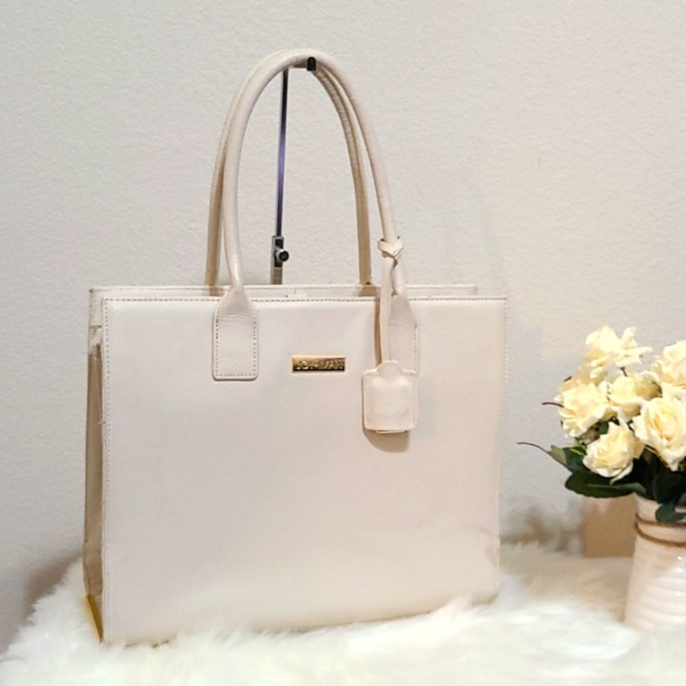 Joy & Iman leather tote bag
